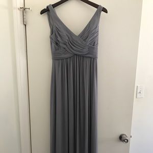 Long Mesh Dress with Cowl Back Detail